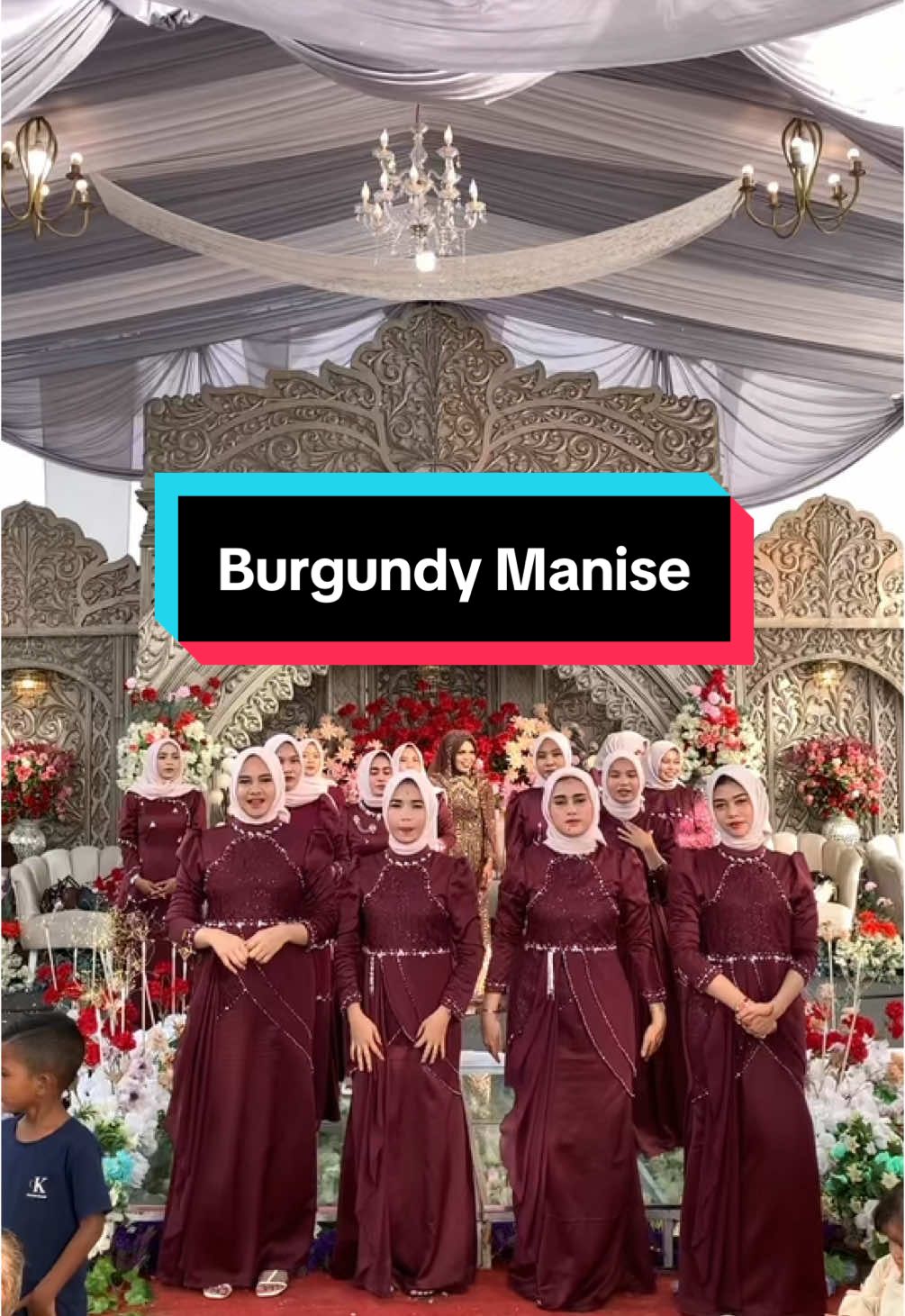 PUTAR BURGUNDY TREND . #trend #manise #bridesmaid #bridesmaids #girls #fypシ #trending #dressbridesmaid #fyp #burgundy 