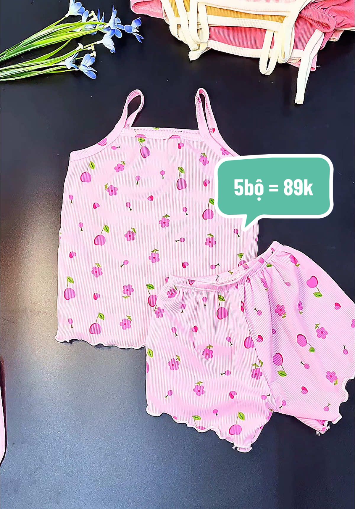 89k Combo 05 bộ quần áo hai dây #thoitrangtreem #quanaotreem #bococtaychobe #bohechobe #xuhuongtiktok #bohaidaybegai #bohaidaychobegai #viralvideo #bomuahechobe #tiktok #botamlanhchobe #xuhuong 