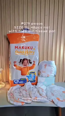 Sa dinami daming diaper na nasubukan ko for my LO. sa makuku lang pala ako magtatagal. ang ganda ng quality and no rashes talaga si baby 🥰 #makuku #makukuquickdry #diapers #fyp 