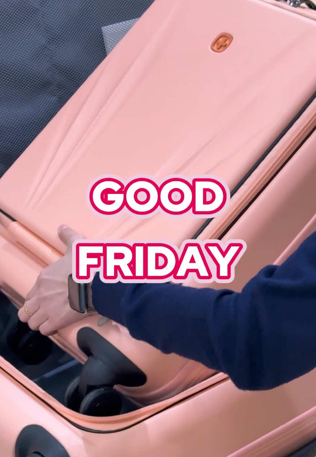 Travel with Wenger Skyon this Good Friday 💕 #wenger #skyon #wengerskyon #luggage #pastel #travel #traveltok #travelessentials #explore #viral #trending #foryoupage #foryou #fyp 