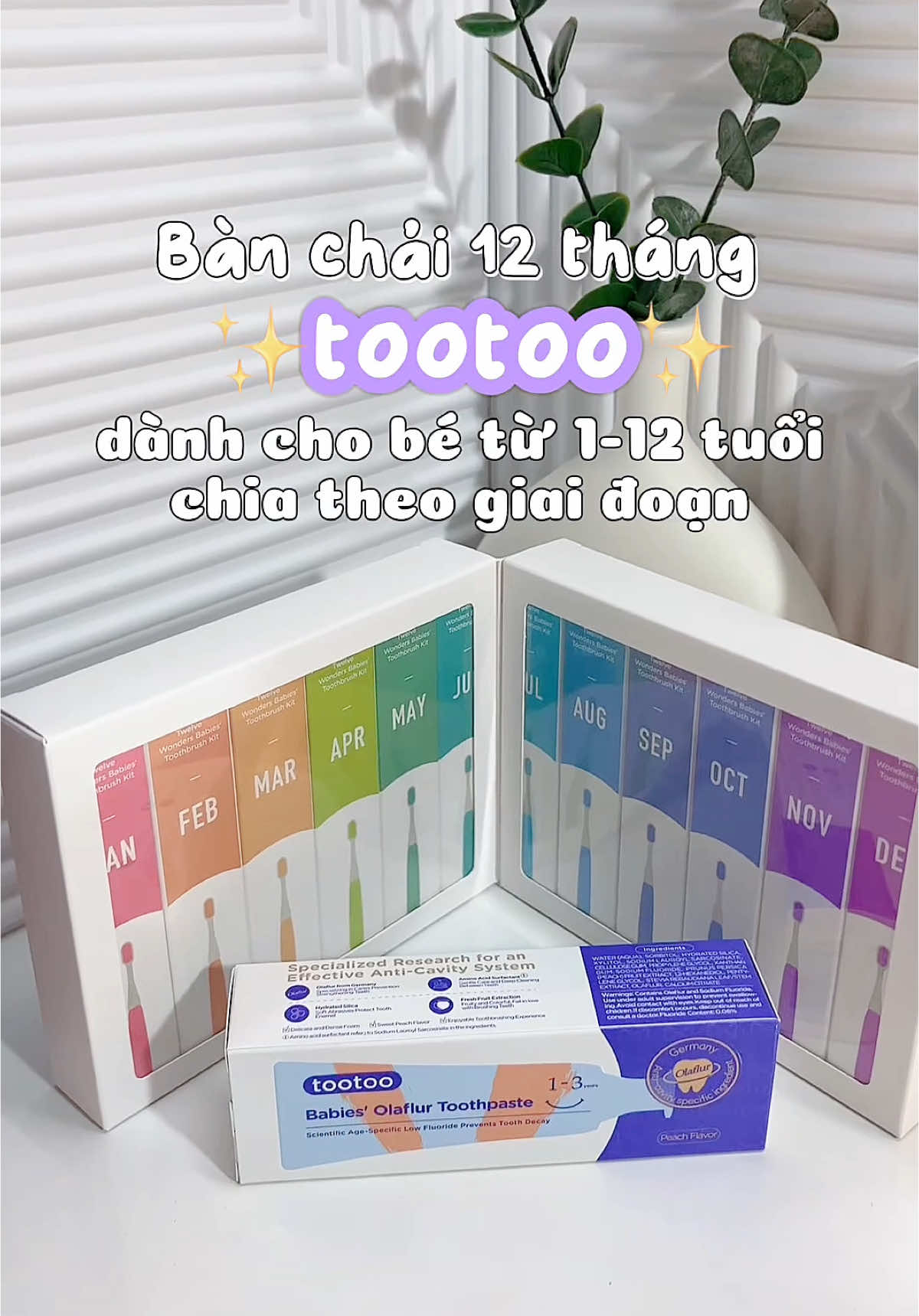 Tootoo chuyên về các sản phẩm cho bé nên dùng rất yên tâm, bàn chải xinh mềm cho con yêu, tính ra mỗi chiếc cũng hơn 2O xiền thôi mà con được dùng đồ tốt nè #banchaitootoo #tootoo #banchaitreem #banchaidanhrangchobe #banchaidanhrang #mebimsuachamcon 