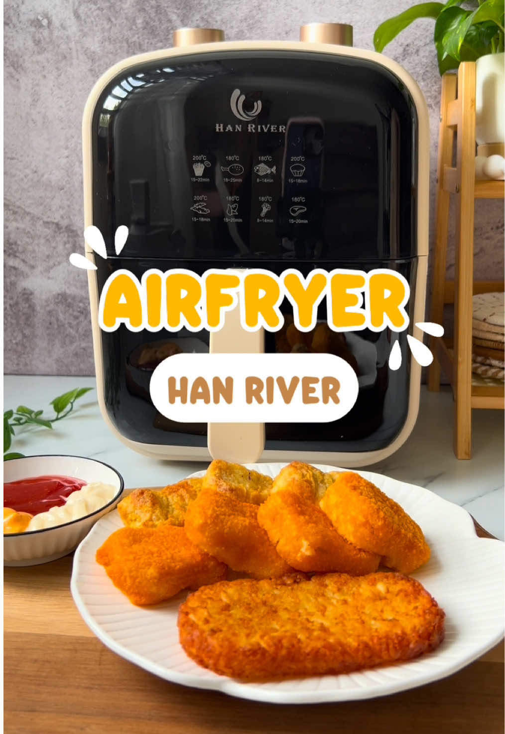 Air fryer baru dari #hanriver ni mmg cantik & nmpk Aesthetic habis..berkapasiti 4.2L boleh masak ayam sekor tau..Yang belom ada airfryer korang kena grab #airfryer #hanriverairfryer #airfryertiktok 