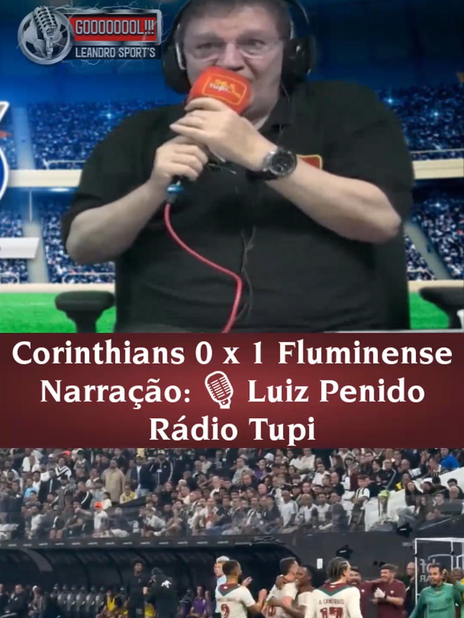 Luiz Penido narra os gols de Corinthians 0 x 2 Fluminense #shorts #react #futebol #brasileirão #fluminense