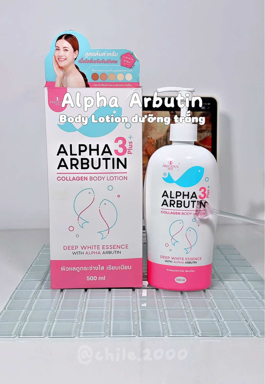 Body Lotion Alpha Arbutin dưỡng trắng siu đỉnh luôn #alphaarbutin #bodylotion #duongtrang #duongtrangda #review #reviewlamdep #skincare #bodycare #xuhuong #fyp #chichi2k 
