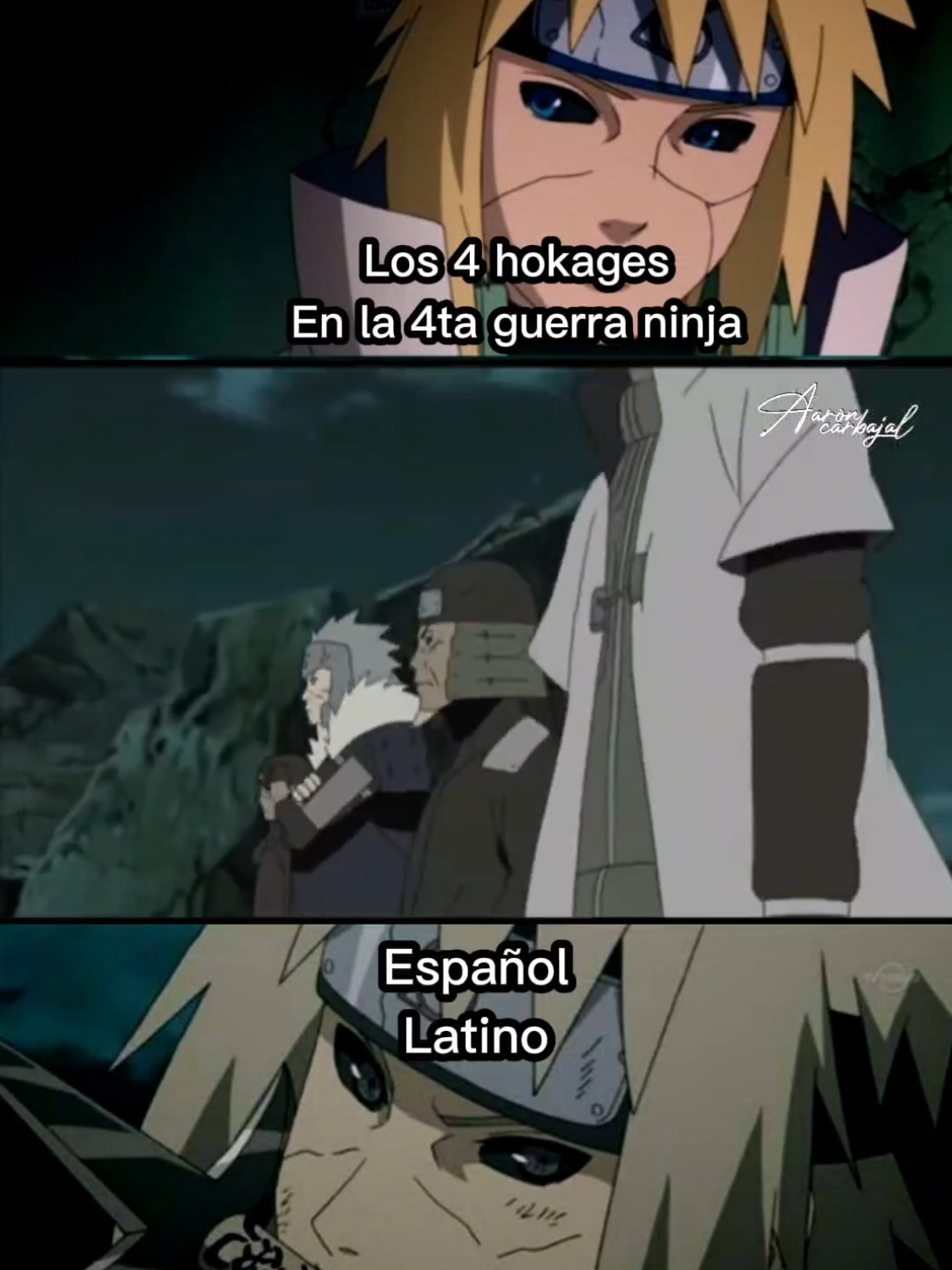Naruto shippuden español latino | Los 4 hokages llegan a la 4ta guerra ninja #narutoshippuden #naruto #minato 