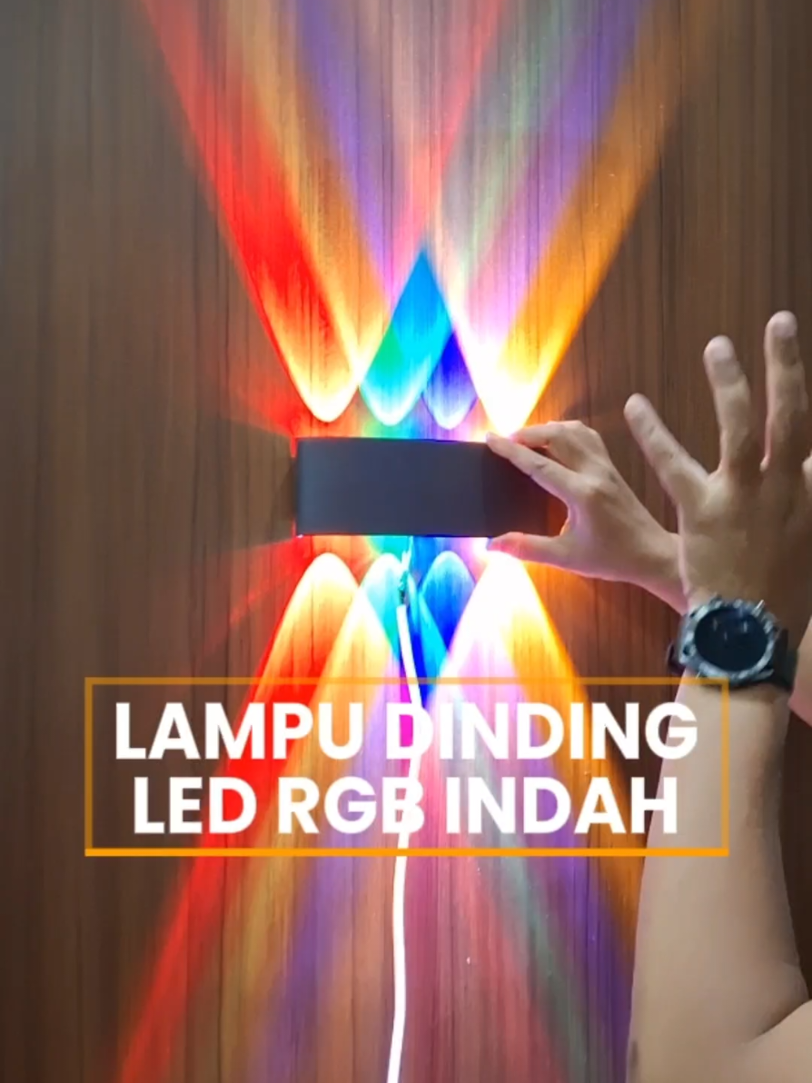 Hiasan lampu imdah lampu dinding led rgb indoor oitdoor #lampuledrgb #lampudindingled #hiasanlampu #wibgajian #lampuled 