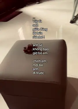Anh đã giữ đúng lời hứa… tệ quá #_hoangsson 