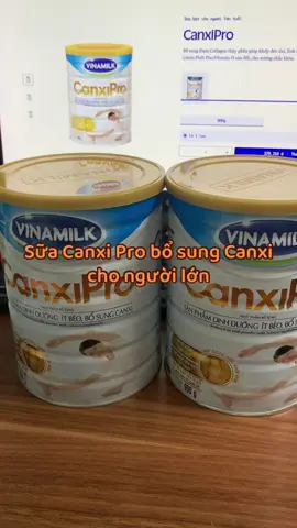 Sữa bột Vinamilk CanxiPro 900gr( Hộp Thiếc) - Sữa bổ sung Canxi cho người cao tuổi. #suacanxi #canxi #xuongkhop  #vinamilk  #canxipro 