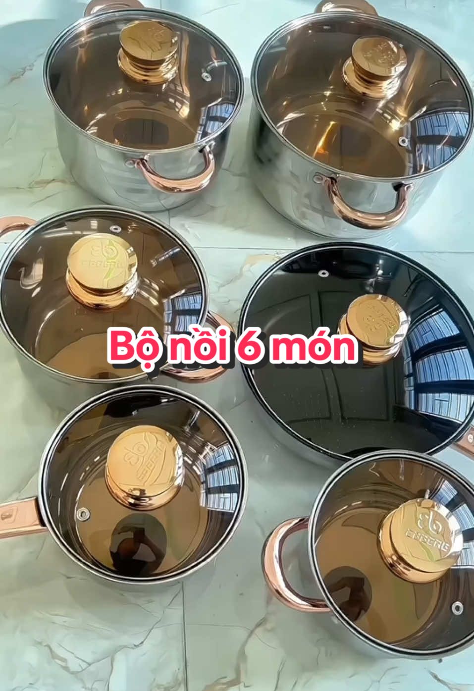 Bộ nồi innox 304 hang nhap khẩu của đức #giadung18 #xuhuong #xuhuongtiktok #bonoiduc6mon #bonoiinox #bonoiduc6mon 