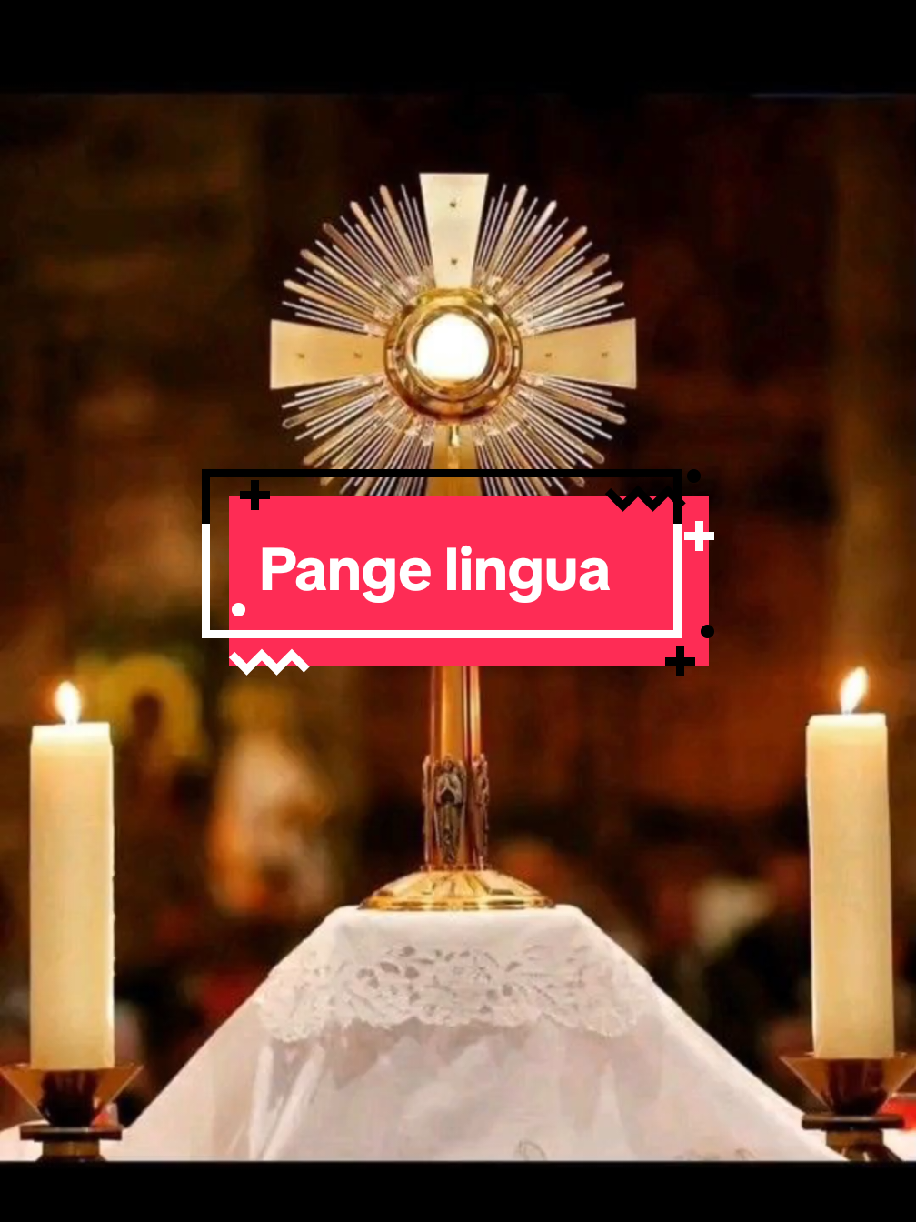 Jeudi Saint, Pange lingua. Cette hymne est chantée lors du transfert du Saint Sacrement #lyricsvideos #catholicism #jeudi #adoration #padreaurelio 