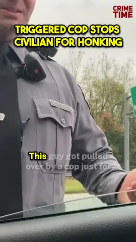 Triggered Cop Stops Civilian For Honking#Cops #police #policeofficer