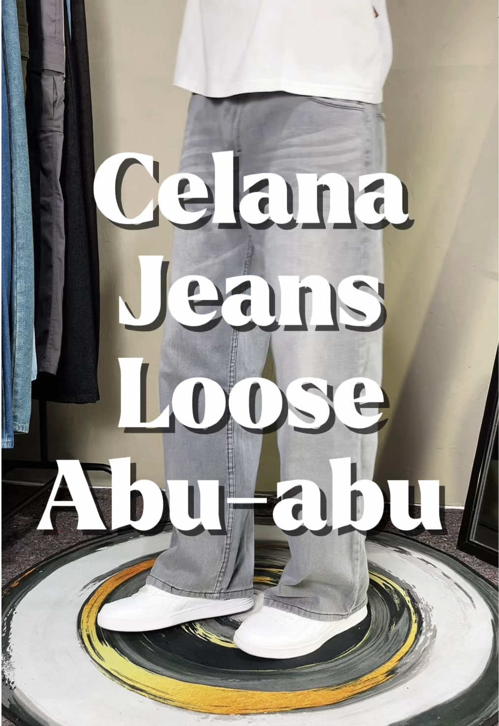 Celana Jeans Loose Abu-abu, Gerak bebas, tampilan Keren 🔥 wajib kalian punya cek di keranjang kuning! #celanajeans #loosejeans #loosepants #baggyjeans #baggypants #skena #skenaoutfit #outfit #outfitideas #outfitinspo #rekomendasi 