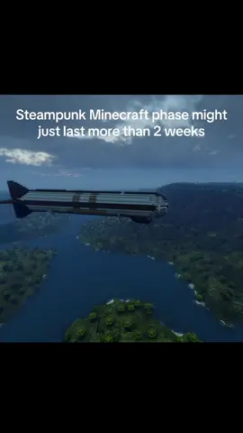 Zeppelins in Minecraft goes crazy #Minecraft #minecraftmods #foryou #zeppelin 