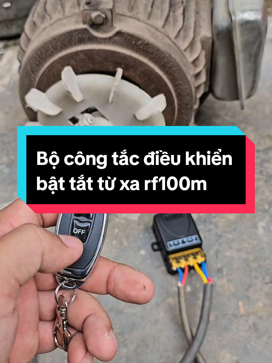 Bộ công tắc điều khiển từ xa rf100m 30A 4000W 220V 2 tay điều khiển, điều khiển động cơ máy bơm nước.  #bocongtacdieukhientuxa #bocongtacdieukhientatmo #congtacdieukhientuxa #bocongtacdieukhien 