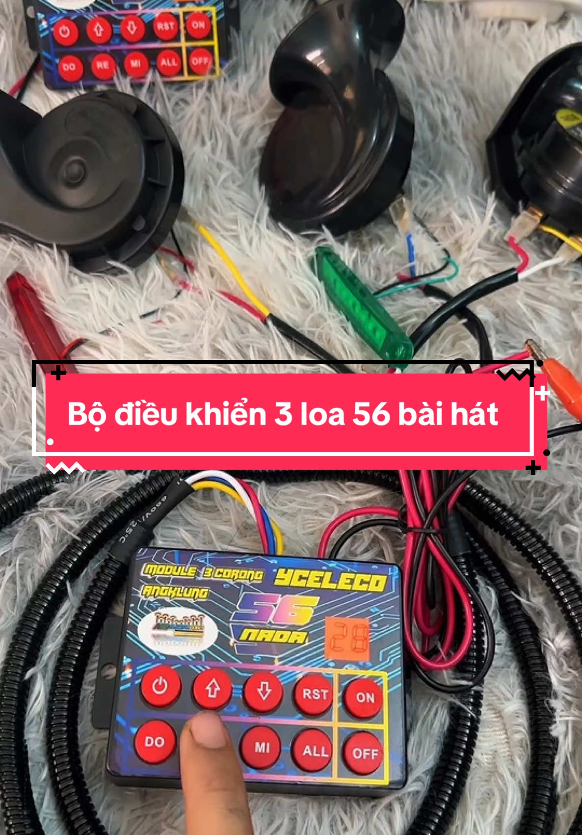 Bộ điều khiển 3 loa 56 bài hát#k2dochoixe #dochoixetai #bodieukhien25amthanh #nhaicoi #basuri #basuridien 