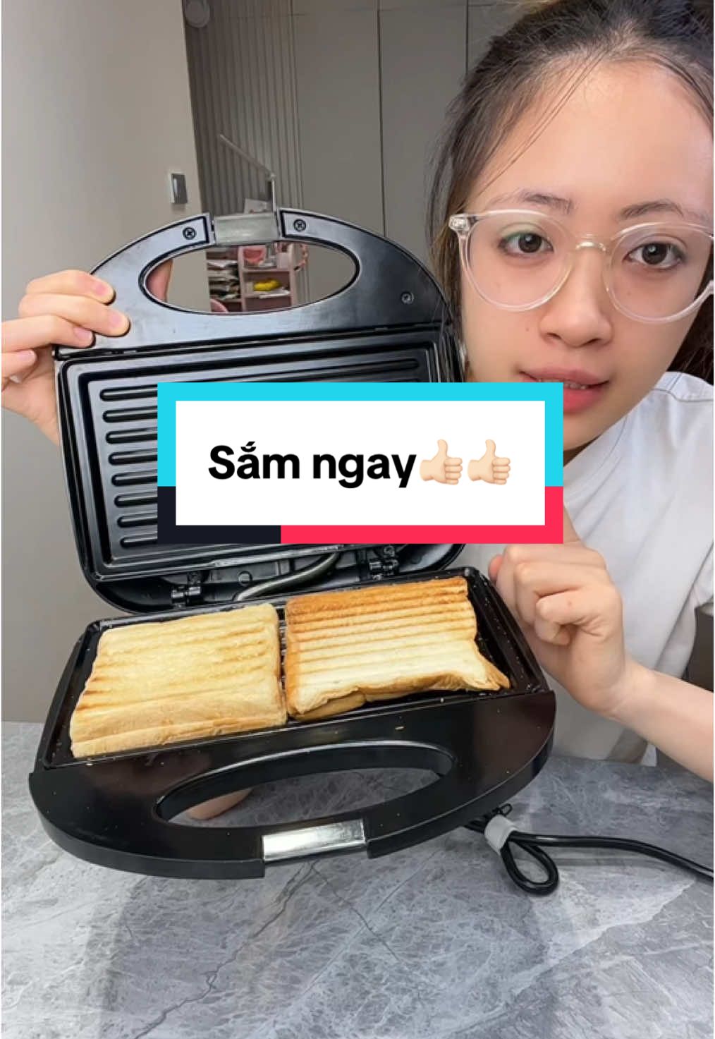 Máy nướng bánh đa năng size lớn tại nhà #bull8386 #viral #maynuongbanh #maylambanh #banhsandwich #xuhuong 