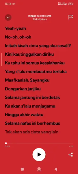 Hingga tua bersama by Risky febian#playlist #riskyfebian #fyp #foryoupage #musik #liriklagu #songlyrics 