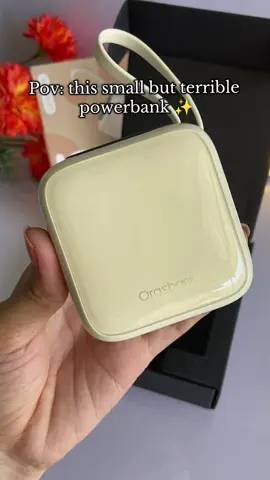 Small but terrible powerbank from @orasharelifestyleph ✨ #powerbank #fastcharging #orashare #orasharepowerbank #tiktokfinds #fyp 