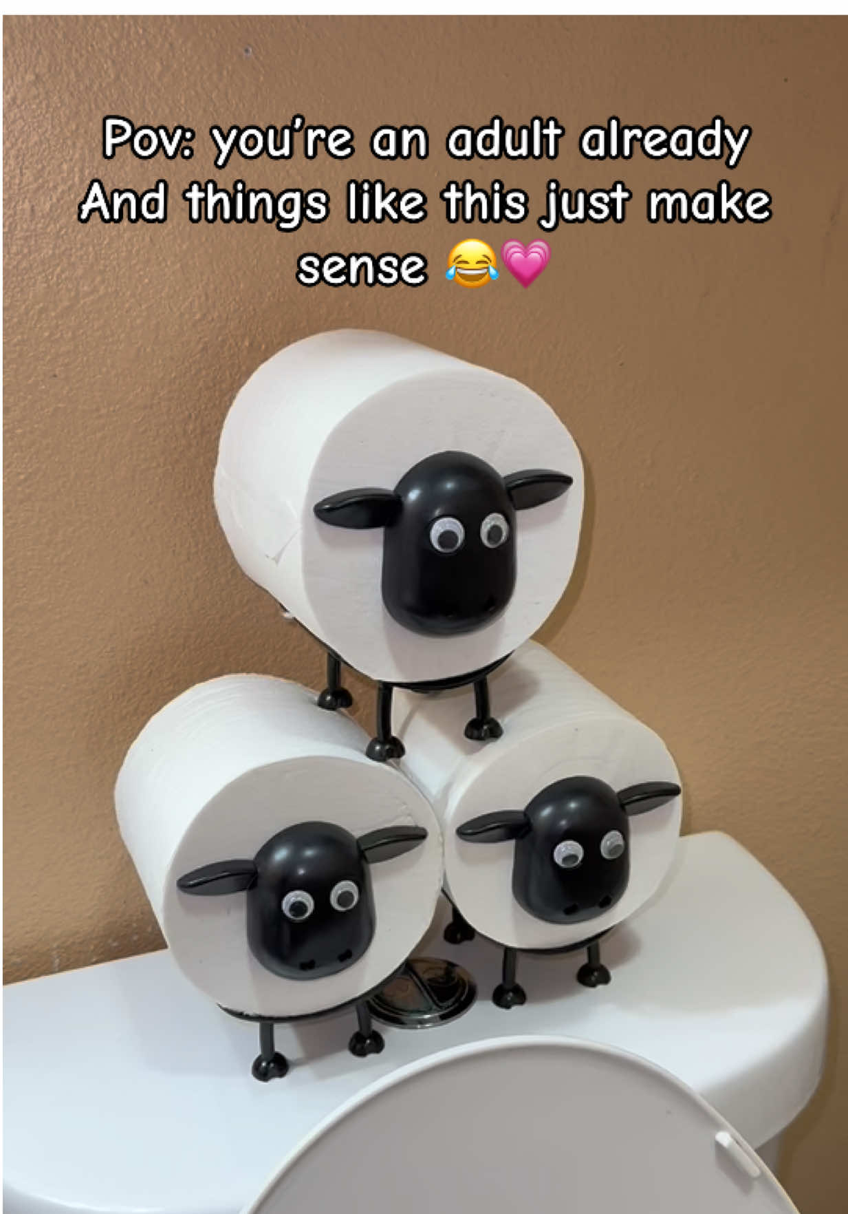 Cutest toilet paper holders! 😭😍 #sheep #PioresSituaçõesSemArCondicionado 