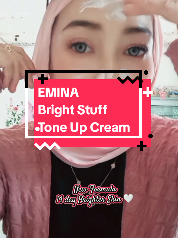 EMINA bright Stuff tone up cream. Diperkaya dengan ekstrak summer plum, membantu wajah terlihat lebih cerah, menyamarkan dark spot. SPF 15 PA +++ #toneupemina #toneupcreamemina #eminatoneupcream #eminabrightstuff #eminabrightstufftoneupcream #racunprinc3lia 