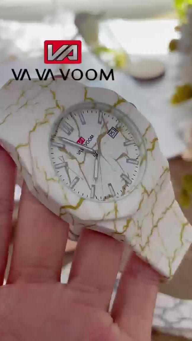 Marbled Plastic Strap Watch come with two colour ❤️ #jamtanganlelaki #jamlelaki #bussinesswatch #quartzwatch