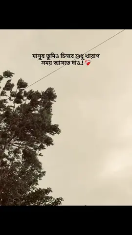 মানুষ তুমিও চিনবে শুধু খারাপ  সময় আসতে দাও.! ❤️‍🩹 #foryou #foryoupage #unfrezzmyaccount #bdtiktokofficial🇧🇩 #fyppppppppppppppppppppppp #fyppppppppppppppppppppppp 