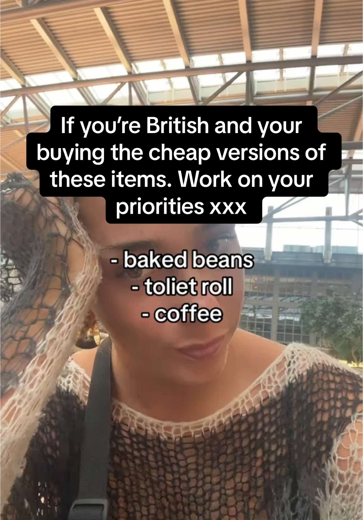 Quilted toliet roll only #greatbritishmemes #groceryshopwithme #bakedbeans #tolietpaper #coffee 