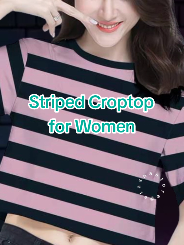 ECISON CLOTHING STRIPE Crop top for Women #croptop #stripe #top #forwomen #fyppp #atashastore 