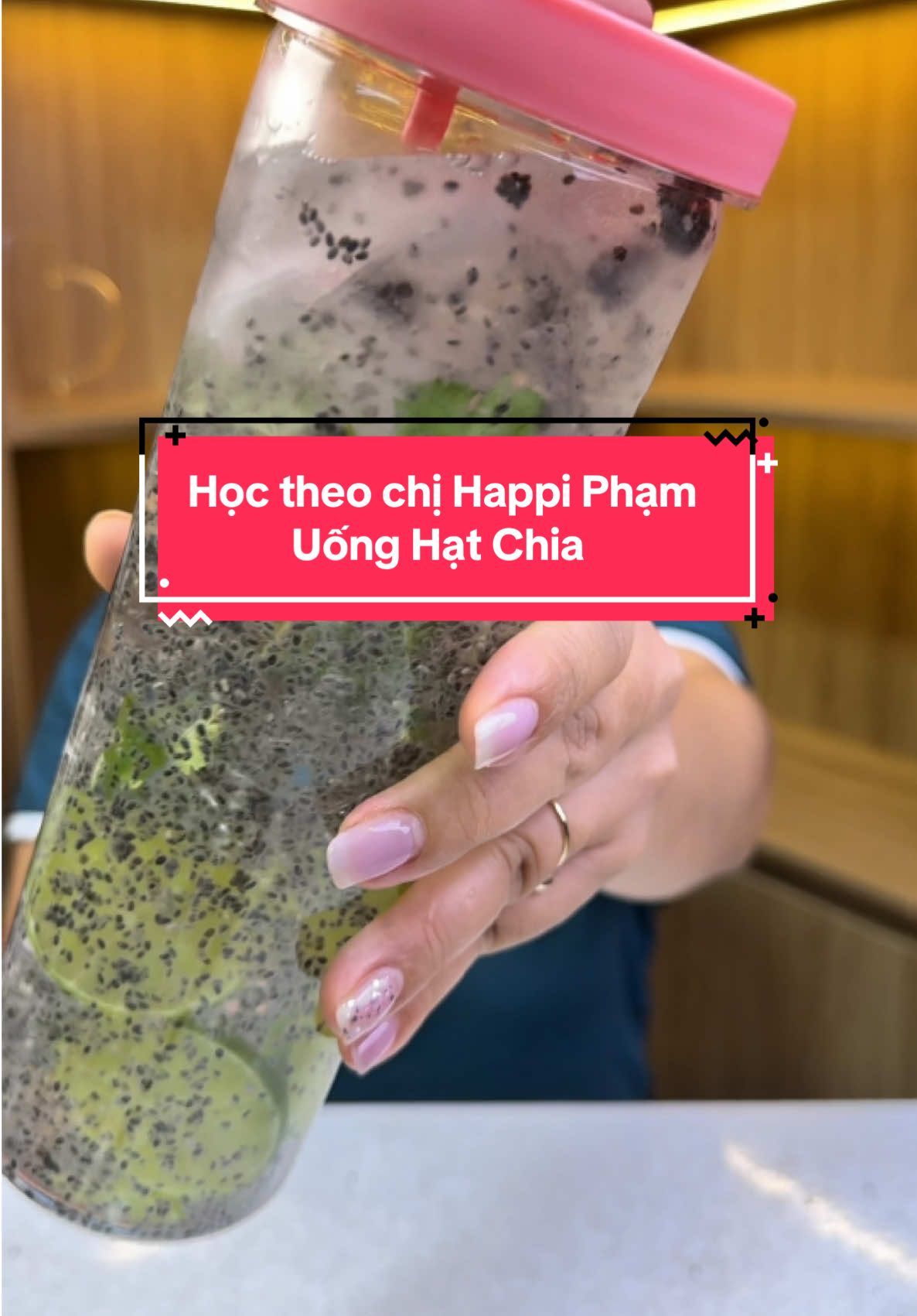 Cái này là trời nắng nóng quá tui học theo chị Happi Phạm uống Hạt Chia de.tox #bepcuagiao #mukbang #anvat #hatchia #hatchiauc #happipham #thucphamsachmero 