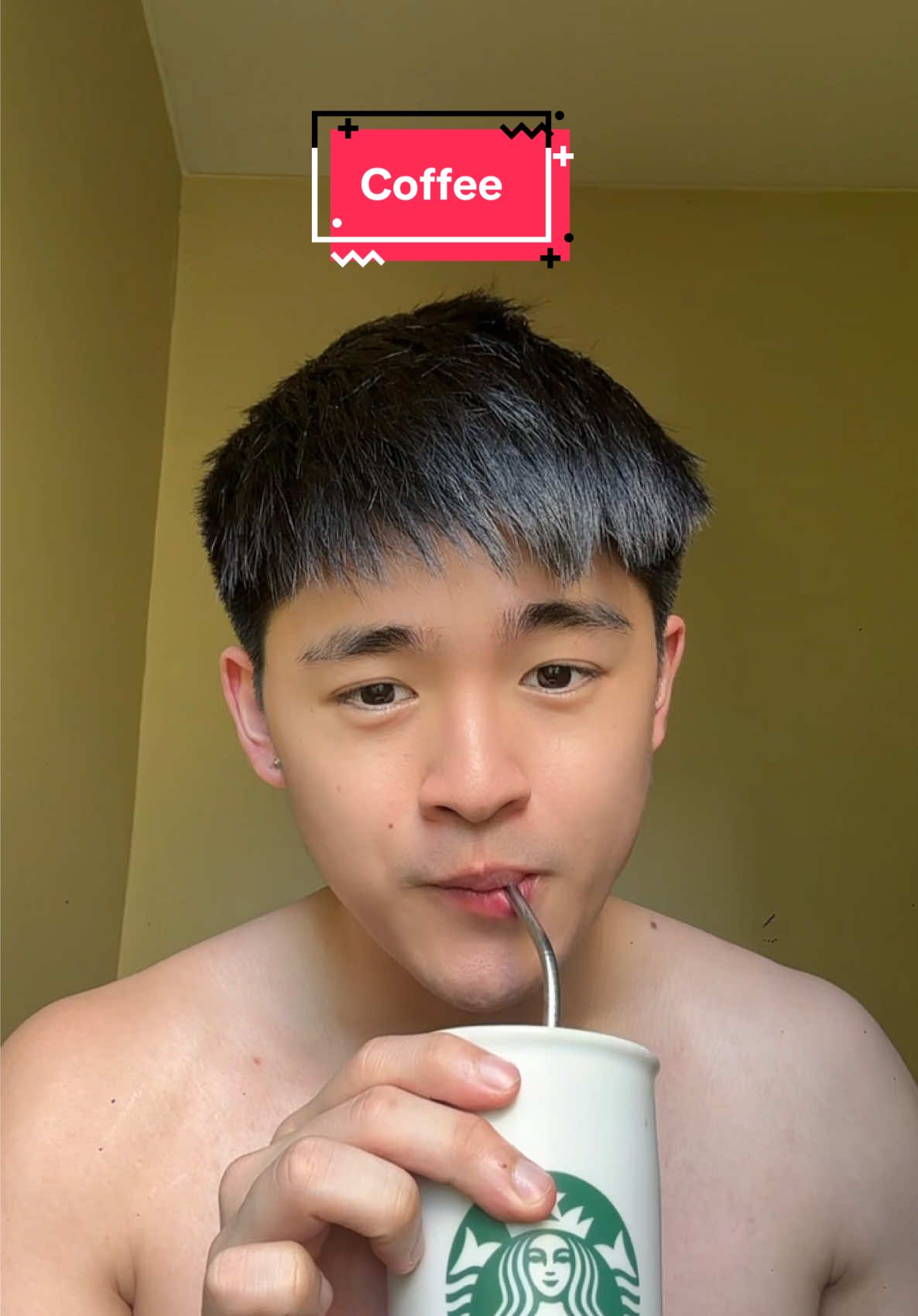 Afternoon Coffee muna, Baby 🥰 #KimsonTan