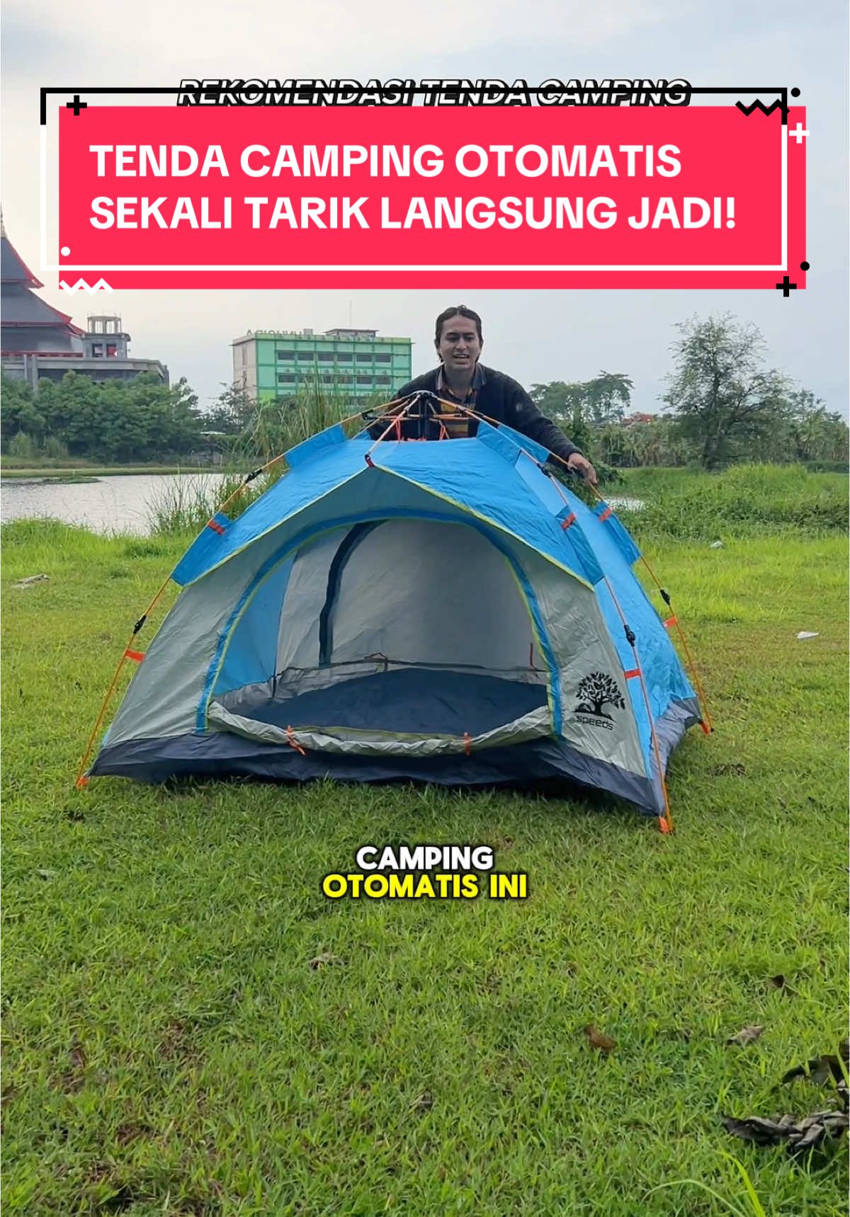 SOLUSI BUAT YANG GAK MAU RIBET MERAKIT TENDA CAMPING.✅ Ini Kelebihan & Praktisnya Tenda Camping Otomatis Speeds (Pop-Up Tent): Tenda pop-up unggul karena pemasangannya super cepat (hitungan detik!), ideal untuk pemula.  Penyimpanannya ringkas dan ringan, memudahkan dibawa dan tidak makan banyak tempat.  Selain praktis, tenda ini pun tetap dilengkapi fitur penting seperti jaring anti nyamuk, dan anti air.  Singkatnya, tenda pop-up / tenda otomatis dari speeds ini adalah solusi cepat, mudah, dan ringan untuk kamu yang ingin camping tanpa ribet merakit tenda.✅ Nah buat kamu yang mau tenda camping otomatis seperti ini, tenda camping ini tersedia di 2 Varian, yaitu kapasitas 2 Orang (018-3), dan 4 Orang (018-8).  Yuk buruan check out tenda camping otomatis ini di keranjang video ini! #tendacamping #tendacampingotomatis #popuptent #tendacampingmurah #tendacampingspeeds #tendacamp #tendaotomatis #campingtents #campingtent #rafiz 