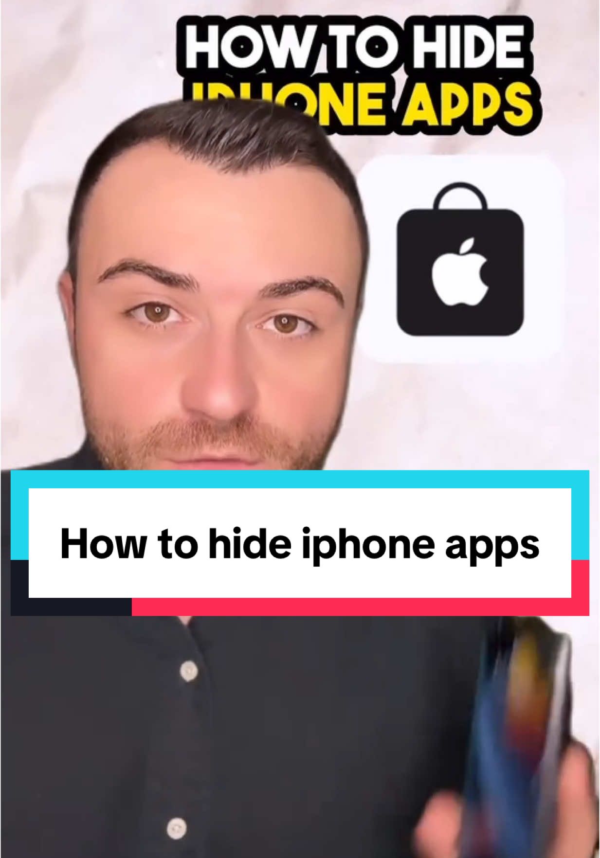How to hide apps on an iPhone #phone #cyber