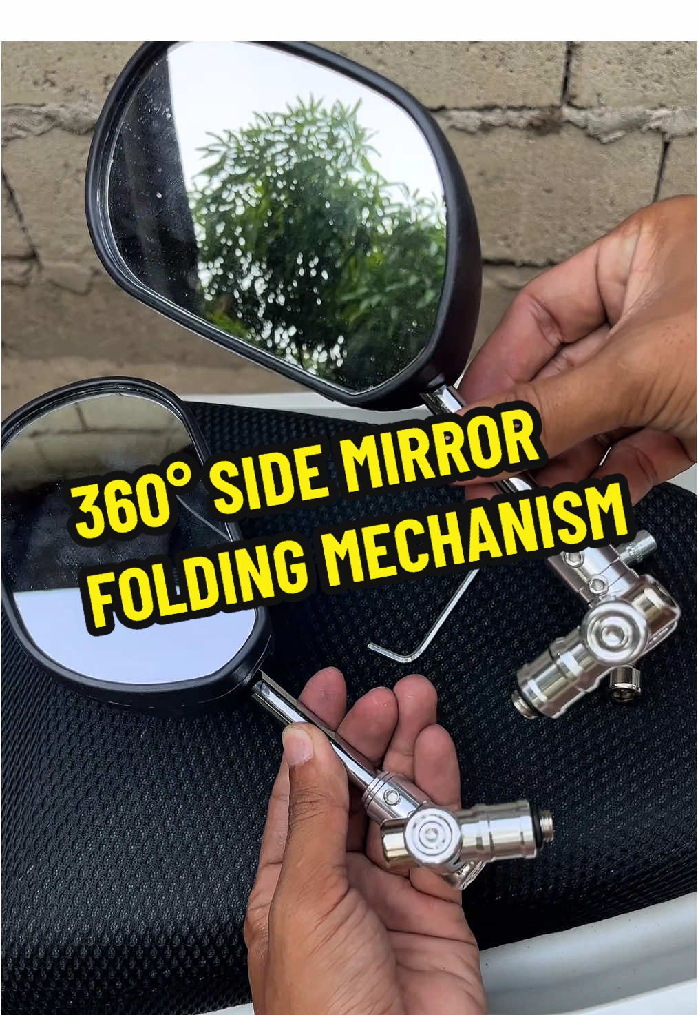 360° Folding Mechanism Side Mirror #foldingmechanism #sidemirrorfoldingmechanism #360foldingmechanism #360sidemirror #sidemirror #motorcyclesidemirror #sidemirrorformotorcycle #motorcycleaccessories #motorcyclepartsandaccessories #motorcycle 