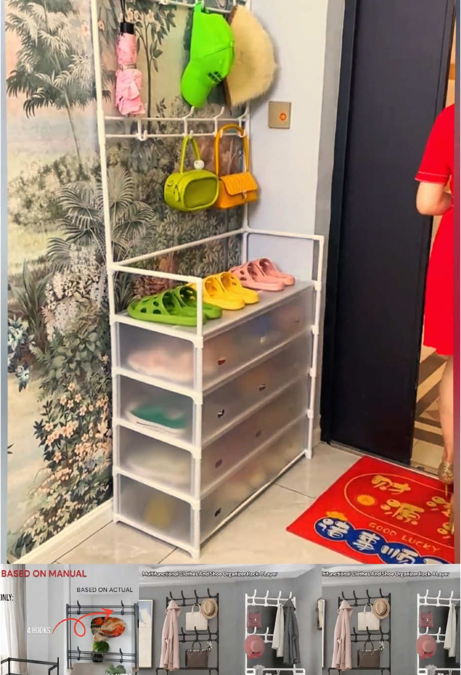 Very useful multifunctional shoe cabinet. Click on the yellow basket to buy. I have sold a lot of this. The quality is very good and the price is very cheap.#fyp #foryou #tiktokshop #goodthing 