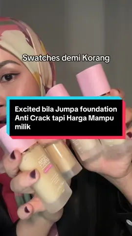 Coverage power, finish glowing, dan pilihan warna pun banyak. Jom layan swatch! #FoundationUntukSemua #makeupmalaysia #swatches #MakeupRoutine #cosmetics #foundationbellapark #foundation #BellaPark #FYP #bellaparkfoundation 