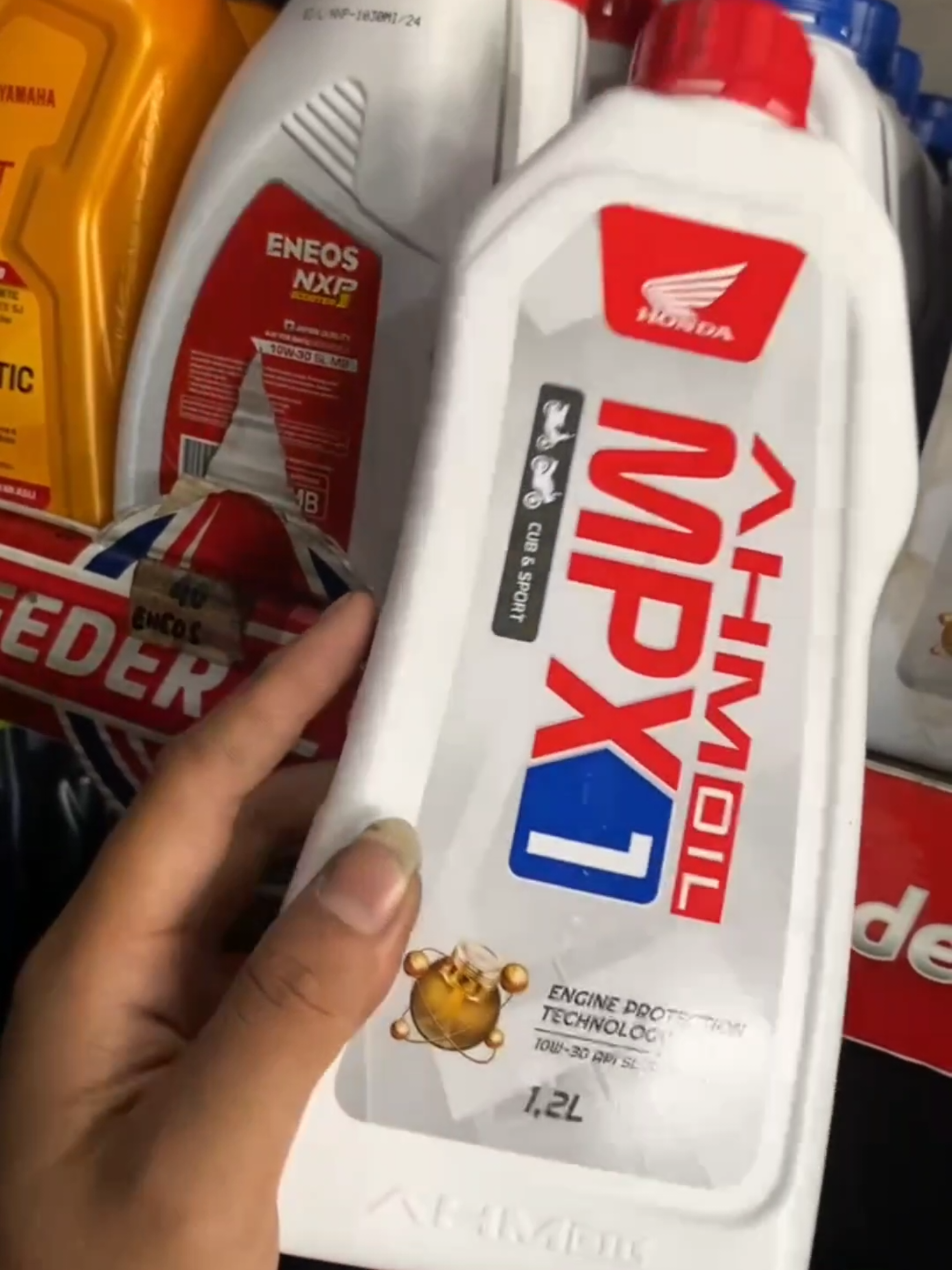 OLI MOTOR HONDA AHM Oil MPX1 1.2 LITER 10W-30 #fyp #masukberanda #gajiansale #jumathemat #promoguncang55 #ahmoil 