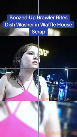 Boozed-Up Brawler Bites Dish Washer in Waffle House Scrap #cops 