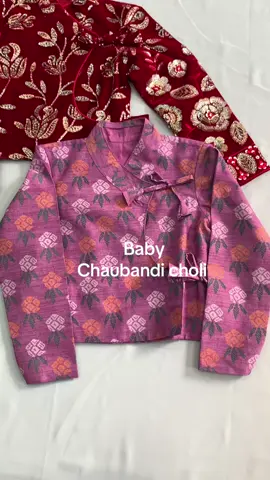 Chaubadi choli for 7 years baby. Order for your babies.#labelbykritimaharjan#labelbykriti#chaubandi#cholo#choli#babycholo#chaubandi#fyp 