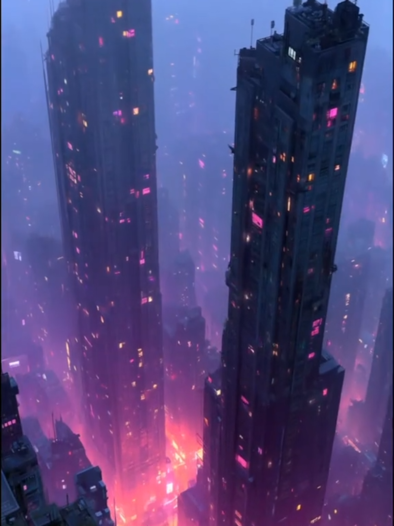 Continuing with the cyberpunk aesthetic 🌆. Music by @Narvent (Fade into darkness) #cyberpunkaesthetic #bladerunner2049 #fypage #dreamscape #dystopianvibes #aigenerated 