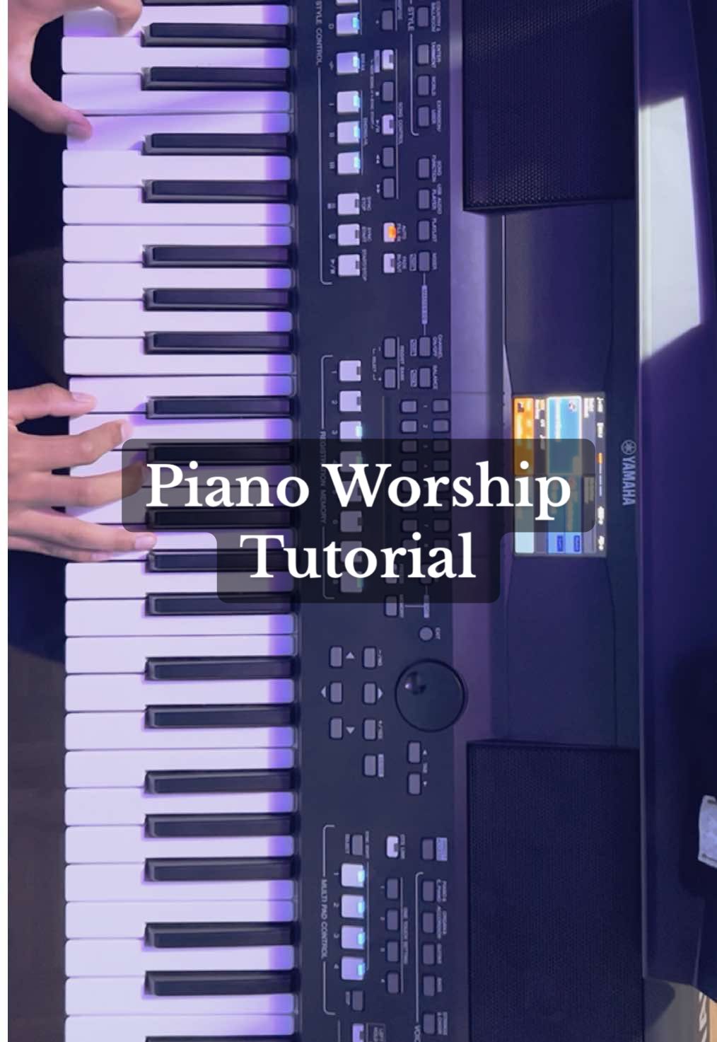 Cómo poner Piano Worship en el Yamaha psr sx600 #worship #pianotutorial #pianocover #adoracion #ambiente #fyp