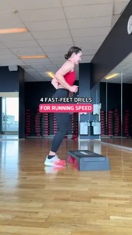 💥 Fast feet = faster running 💥 Speed starts from the ground up! 🔝  Quick, light feet aren’t just about pace—they also reduce ground contact time, which means less impact and a lower risk of injury. Here’s a quick step workout to boost: ✅ Agility ✅ Endurance ✅ Running speed 4 fast-feet drills to fire up your stride: 1️⃣ Quick Hop On–Hop Off Jumps 2️⃣ Lateral Shuffles 3️⃣ Fast Feet Drill 4️⃣ In-and-Out Jumps Workout format: 30 sec ON / 15 sec OFF / 1-4 sets Try it as a finisher on strength days. #plyometrics #runningdrills #workout #runner #speedandagility #strengthtraining 