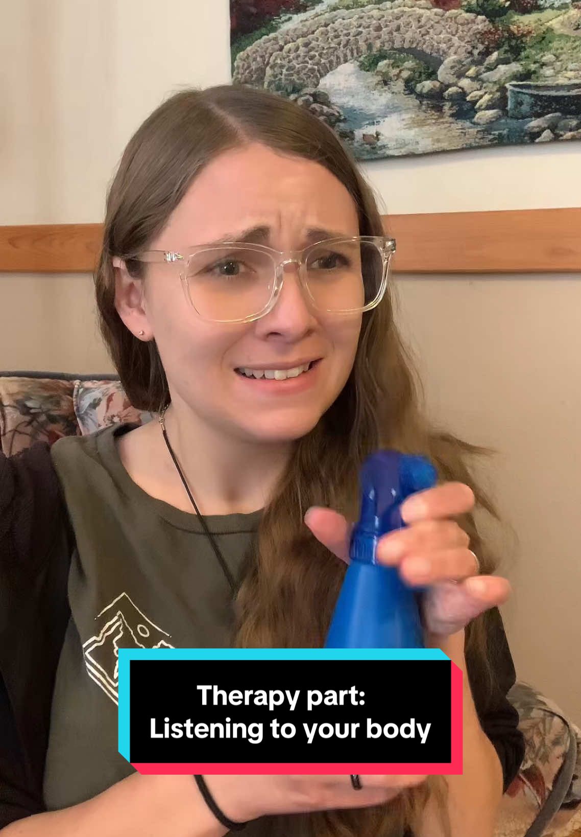 Therapy part: listening to the body  #therapyhumor #therapysessions #comedy #humor #jokes #funny #MentalHealth #therapyskit #copingskills #relatable 