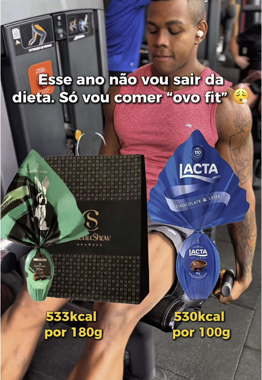 Calma, tu pode comer seu ovo e emagrecer, pega essa dica, mas antes já me segue aqui pra mais conteúdos @joaocoachfitness_  👉🏽 Faça isso: ”Hoje vou comer 4 quadradinhos” ou “Vou dividir esse ovo em 3 dias.”  E mais importante: não compensa com excesso de cardio, nem pula refeição no dia seguinte. ⠀ Volta pra rotina normalmente. O que engorda não é a Páscoa, é transformar ela em um final de semana inteiro de descontrole. #chocolate #Fitness #dieta #treino #pascoa #páscoa 