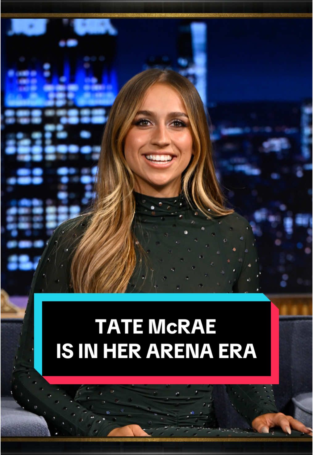 @tate mcrae is in her arena era ✨ #FallonTonight #TonightShow #TateMcRae #MissPossessiveTour #TateOnFallon #JimmyFallon   