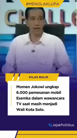 Wawancara ini dilakukan sekitar tahun 2012, saat Joko Widodo masih menjabat sebagai Wali Kota Solo. Dulu Jokowi dengan percaya diri menyebut ada 6.000 pemesanan mobil Esemka.  Ia bahkan optimis jumlahnya bisa naik 3–4 kali lipat setelah lolos uji emisi. Tapi kini, lebih dari satu dekade berlalu, di mana mobil-mobil itu? Esemka masih jadi misteri—antara janji industri otomotif nasional atau sekadar proyek pencitraan. _______ #fyp #politik #prabowo #jokowi #aniesbaswedan #ahok 