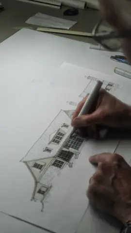 From mind to hand to home. Watch the design process unfold in real time. #HomeDesign #Architecture #MillerArchitecture #ArchitecturalSketch