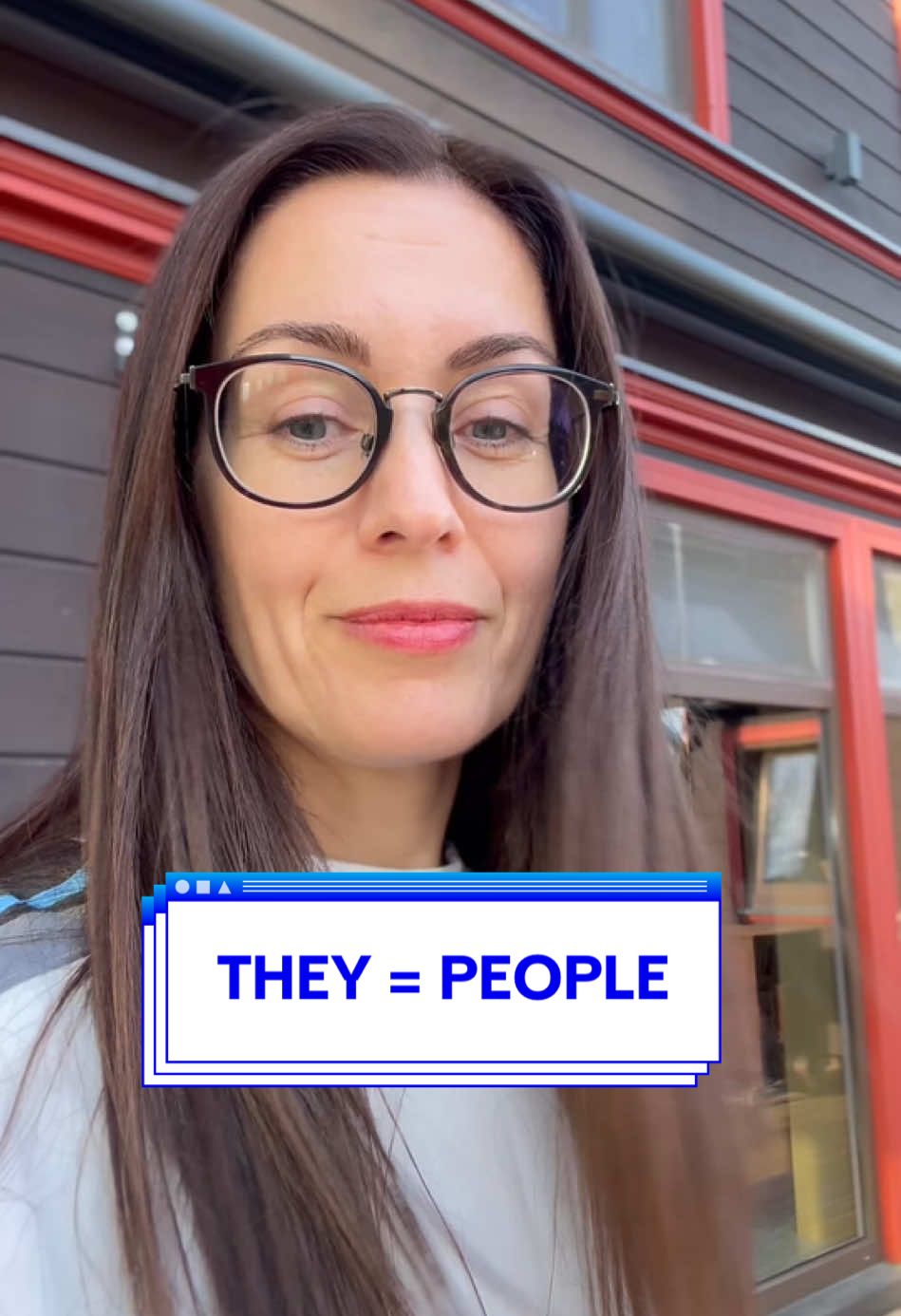 PEOPLE = THEY! “THEY” can be used in various forms :) #languageteacherfamily #englishlesson #lessonoftoday #theythem 