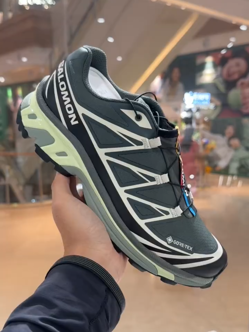 Salomon XT-6 Gore-tex Black Lime Cream #salomon #salomonxt6 #goretex #foryoupageofficiall #foryoufeed 