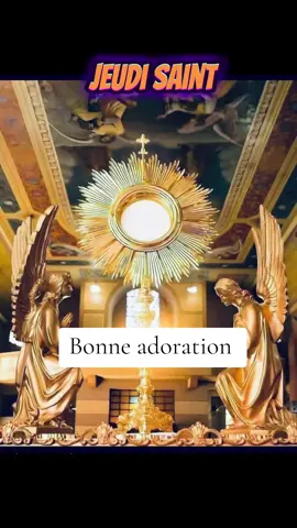 Jeudi Saint  #eucharistie #adoration #jeudisaint #admirablegradeur 