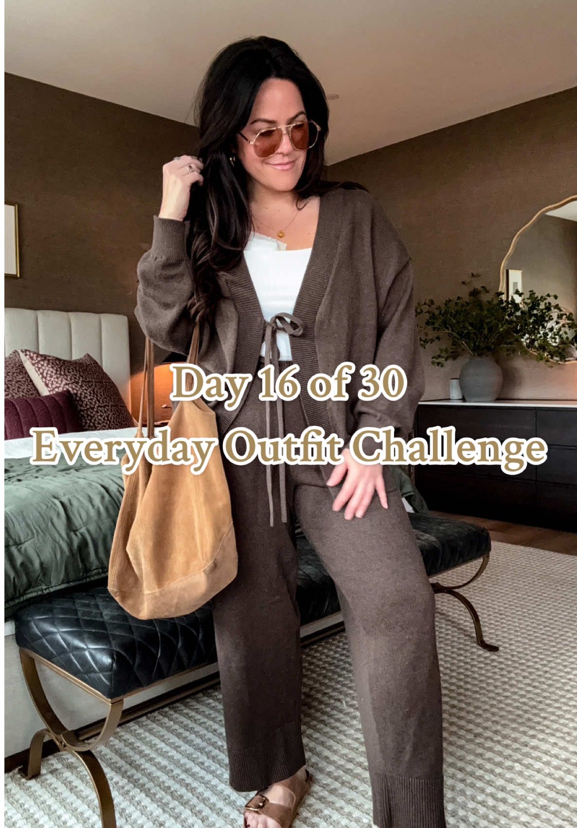 Day 16 of the 30 days of everyday outfits challenge! Thanks for chatting bestie, it’s always so nice to have someone to talk things through with while getting ready for the day! ✨The Challenge goal: Currently cleaning out my closet (IYKYK),the goal is to get dressed everyday in an outfit that makes me feel cute (even if I am not going anywhere). In the process rediscovering what I love and don’t love. Taking notes and a photo daily to revisit and rework an outfit if it wasn’t the vibe. Feel free to join in the fun! #midsizestyle #size14 #midsizeuniversity #outfitinspo #MomsofTikTok 